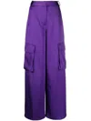 Versace Duchesse Viscose Informal Wide-leg Cargo Pant