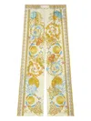 Versace Wide Leg Trousers With Underwater Baroque Print