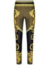 Versace La Coupe Des Dieux Print Leggings In Black