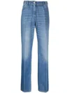 Versace Cotton Trousers In Blu Medio
