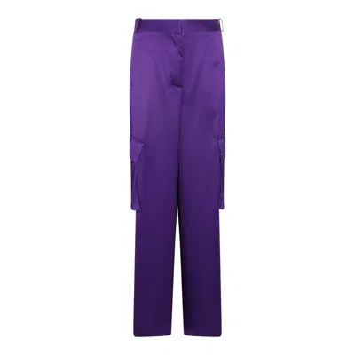 Versace Trousers In Bright Dark Orchid