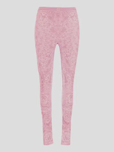 Versace Trousers In Palepink