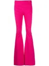 Versace Logo Pattern Flared Pants In Pink