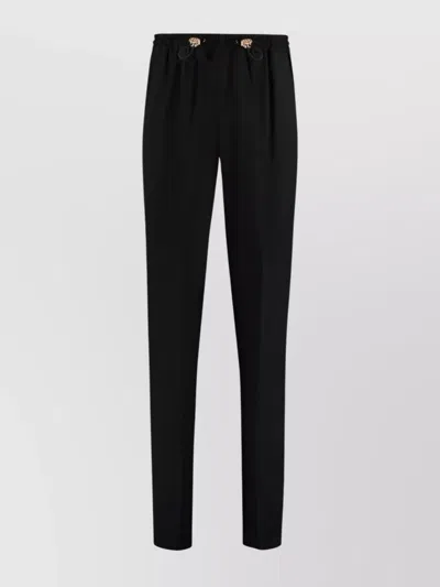 VERSACE TROUSERS VISCOSE DRAWSTRING WAISTBAND