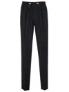 Versace Drawstring-fastening Cotton Track Pants In Black