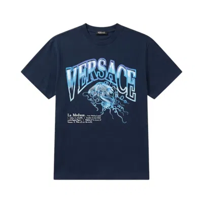 Versace T-shirt In Blue