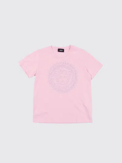 Versace T-shirt Kids In Pink