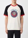 Versace Printed Cotton-jersey Regular T-shirt In White