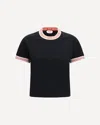 Versace T-shirt With Greca Details In Black