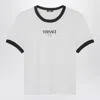 Versace Tshirt With Logo In White