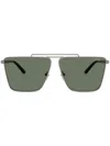 Versace 64mm Oversize Pillow Sunglasses In Silber