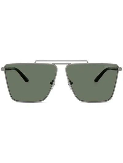 VERSACE TUBULAR GRECA SUNGLASSES