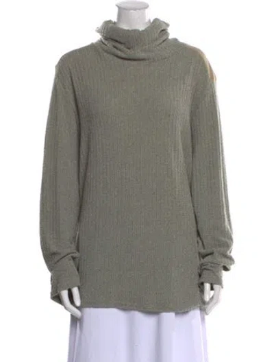 Pre-owned Versace Turtleneck Sweater In Green
