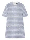 Versace Tweed A-line Mini Dress