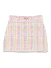 Versace Tweed A-line Skirt In Multi