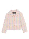 Versace Tweed Check Jacket In Multi