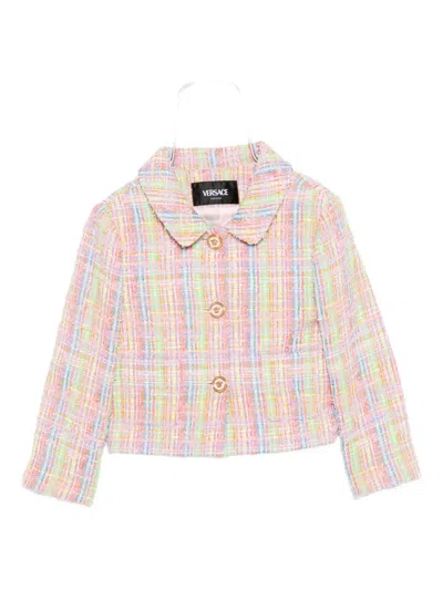 VERSACE TWEED CHECK JACKET
