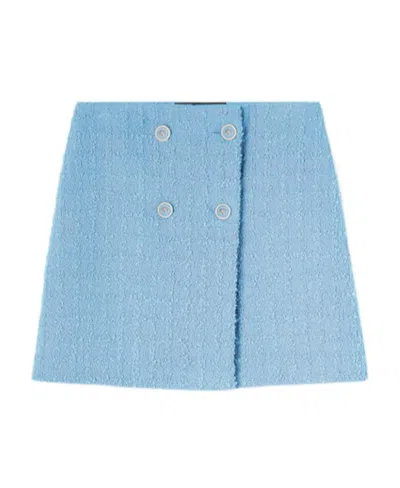 VERSACE VERSACE HIGH-WAIST TWEED MINI SKIRT