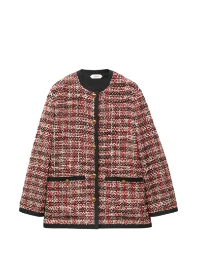 Versace Tweed Jacket In Multi