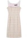 Versace Midikleid Aus Tweed In Rosa