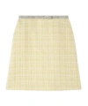 Versace Crystal Tweed A-line Mini Skirt