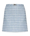 Versace Mini Skirt In Tweed With Belt Detail