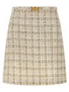 Versace Tweed Mini Skirt In Multi