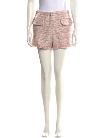 Pre-owned Versace Tweed Pattern Mini Shorts W/ Tags In Multi