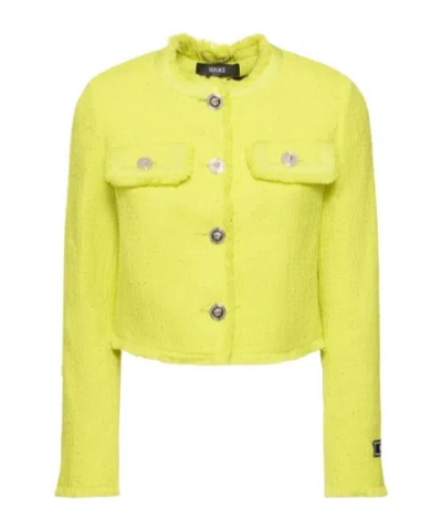 Versace Tweed Short Casual Jacket