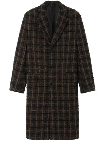 VERSACE TWEED SINGLE-BREAST COAT