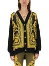 Versace Black La Coupe Des Dieux Cardigan