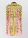 Versace Dress Silk Twill Print Spring Barocco Foulard Pn 1 In Multi