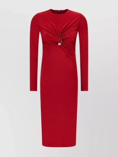 VERSACE 'TWIST DETAIL' SAFETY PIN DRESS