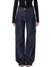 Versace Twisted Baggy Jeans In Black