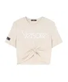 Versace Safety Pin 1978 Re-edition Logo T-shirt In White
