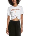 Versace Twisted Front T-shirt In White