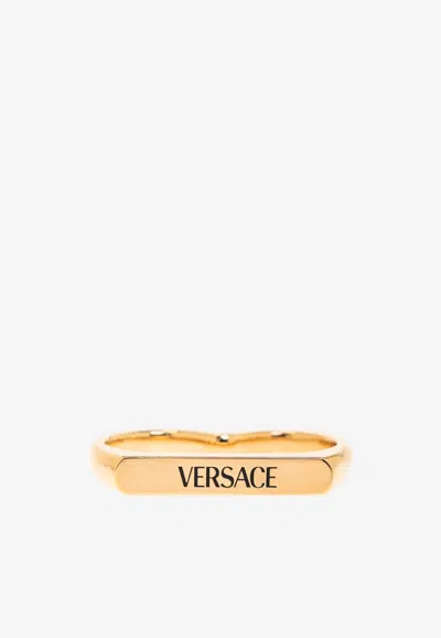 Versace Two-finger Logo Ring
