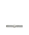 Versace Two-finger Ring In Gray