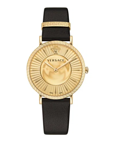 Versace Two-tone  Watch With Guilloche Dial