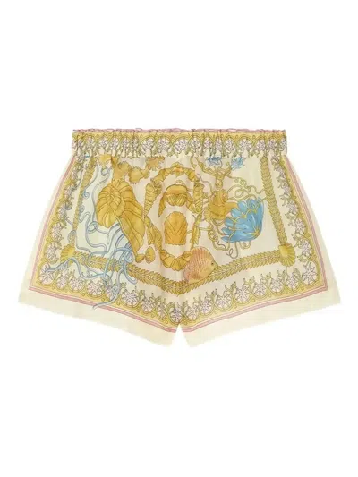 Versace Underwater Barocco Cover-up Shorts - Women's - Cotton/silk