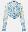 Versace Underwater Barocco Shirt And Blouse Multicolor