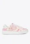 Versace Underwater Barocco Greca Low-top Sneakers In Pink