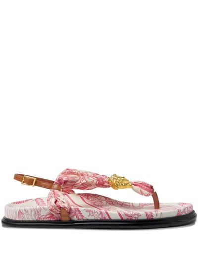 Versace Underwater Barocco La Medusa Sandals