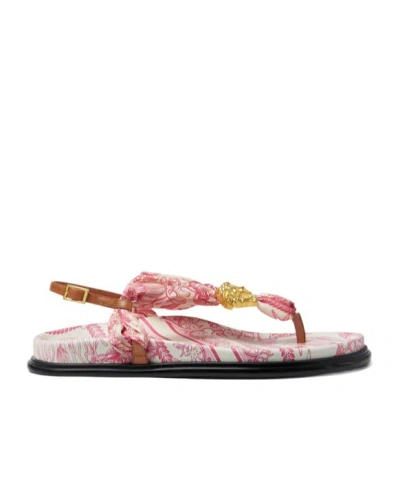 Versace Underwater Barocco La Medusa Sandals