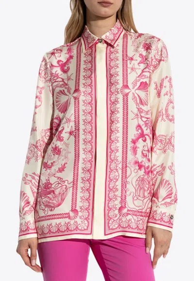 VERSACE UNDERWATER BAROCCO LONG-SLEEVED SHIRT