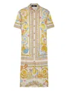 Versace Printed Stretch-jersey Midi Shirt Dress