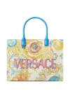 Versace Underwater Barocco-pattern Tote Bag