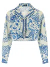 Versace Underwater Barocco Shirt And Blouse Multicolor In Multi