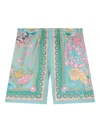 Versace Multicolor La Vacanza Shorts For Baby