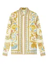 Versace Underwater Barocco Print Silk Shirt
